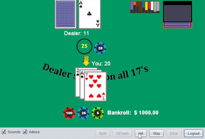 Java Blackjack Project Preview